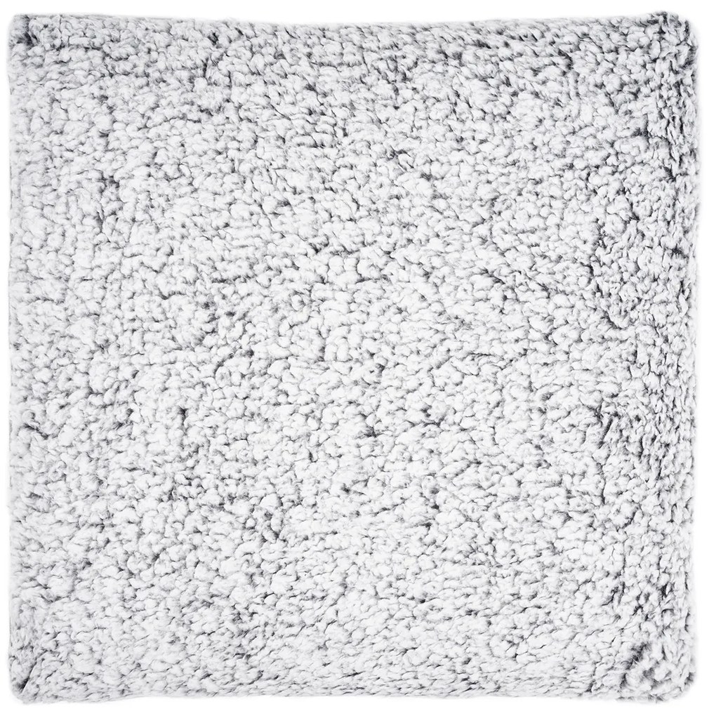 Pernă cu blăniță gri, 45 x 45  cm