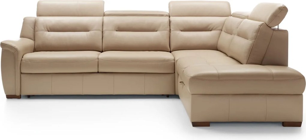 Colțar lemn masiv SALMO 293×93(107)×203 cm - Stânga