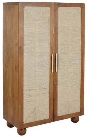 Dulap, maro, din lemn de acacia si rattan, Oasis