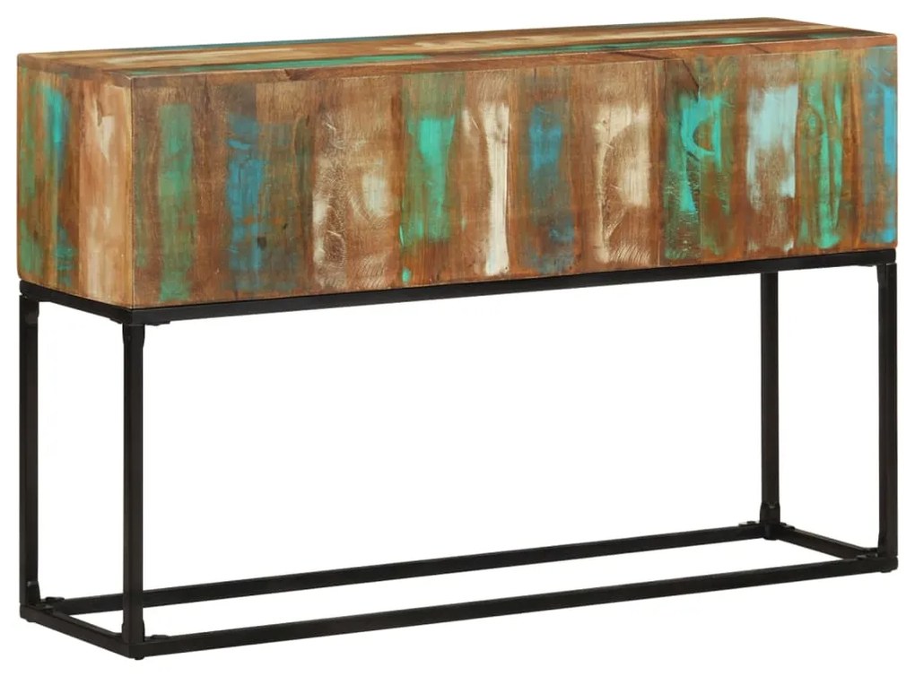 vidaXL Masă consolă, 120x30x75 cm, lemn masiv reciclat