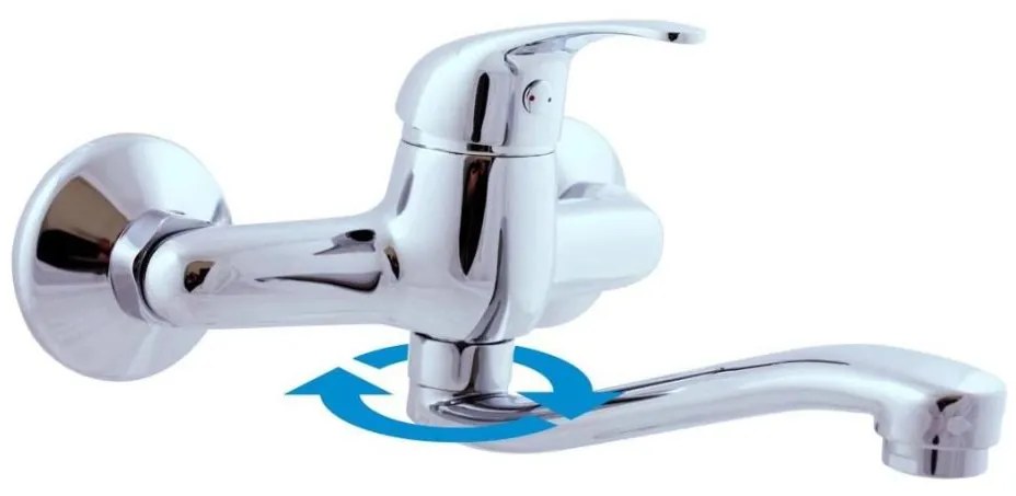 RAV Slezák SA001.5/26 - Baterie pentru chiuvetă/lavoar SAZAVA, crom lucios