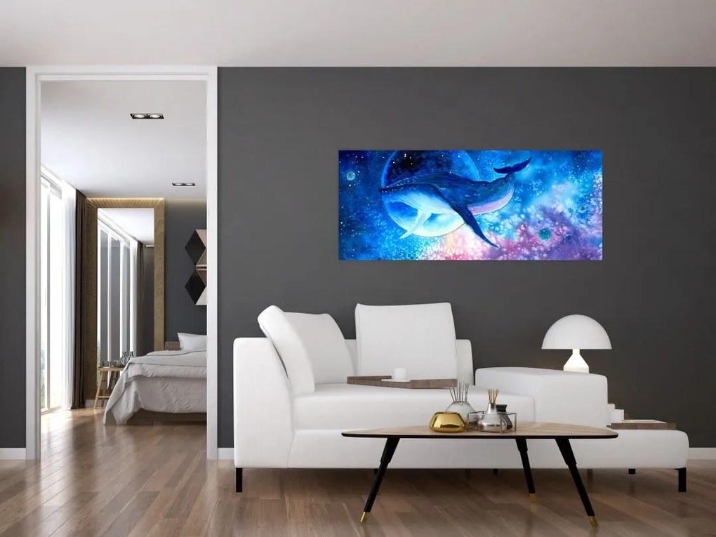 Tablou - Balena spațială (120x50 cm)