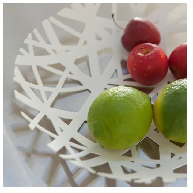 Bol pentru fructe YAMAZAKI Tower, alb, ø 26 cm