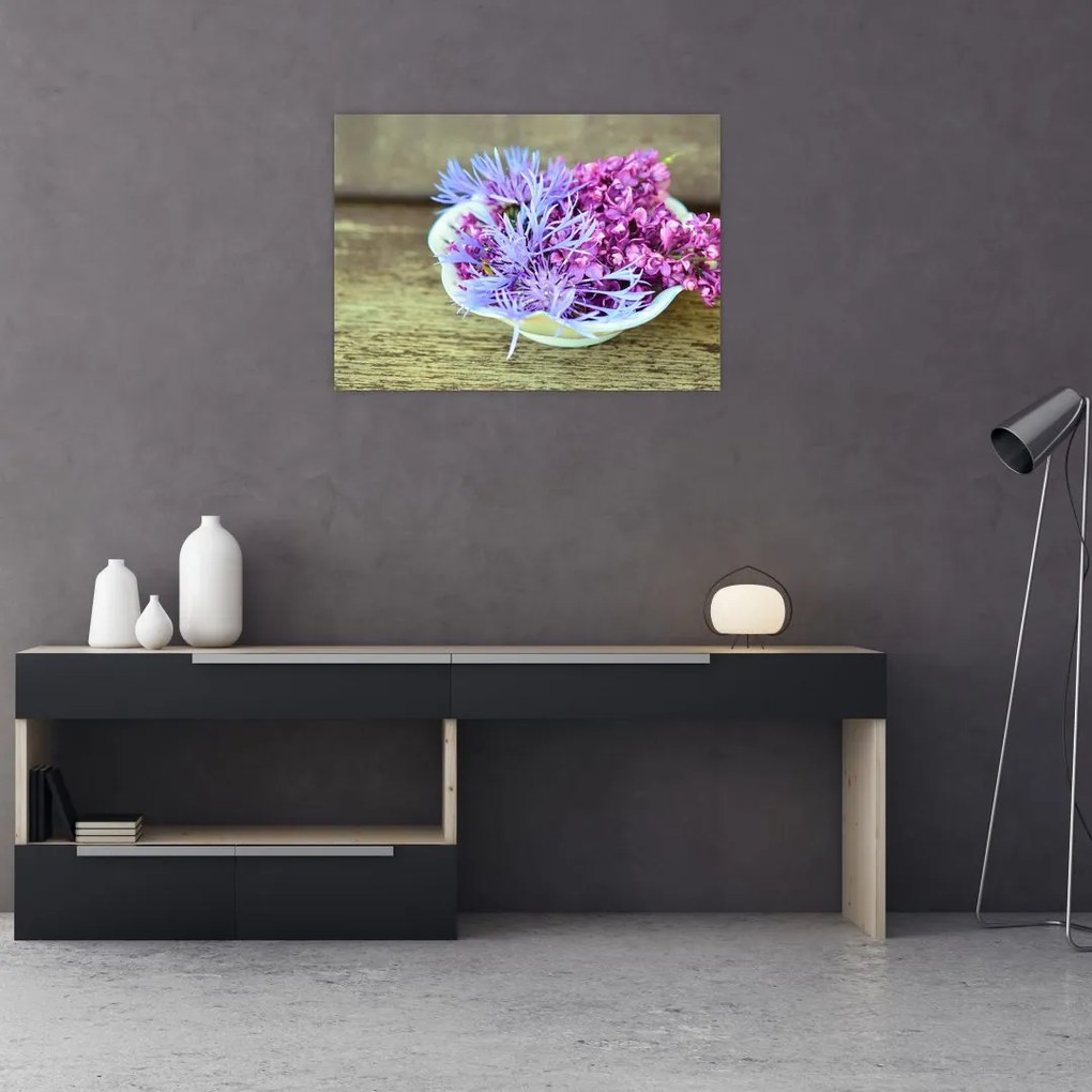Tablou - plantă violetă (70x50 cm)