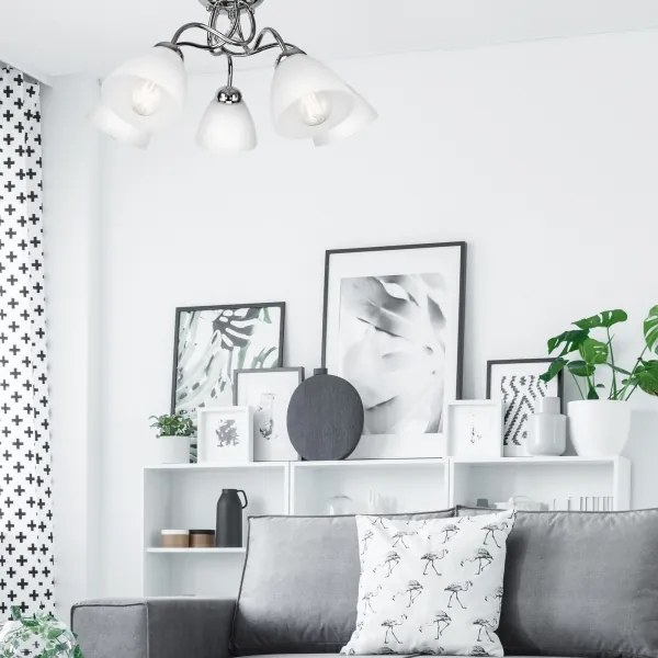 Lampă de perete MIRANDA 5xE27/60W/230V crom lucios