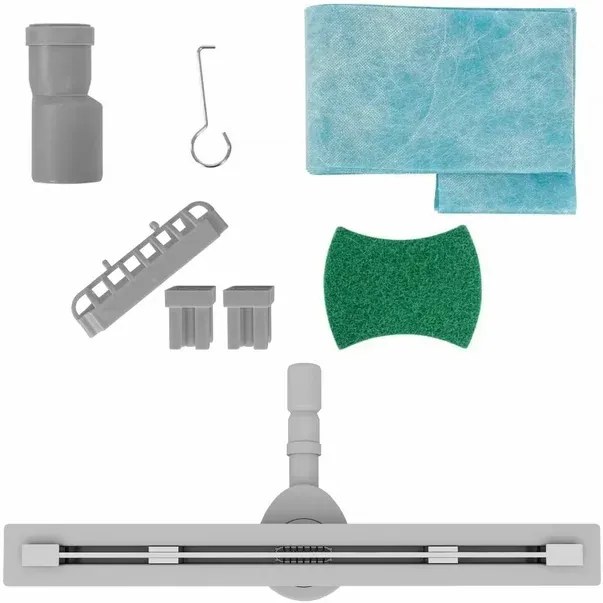 Set rigola pentru dus plus capac inox periat Rea Neo Ultra Slim 80 cm