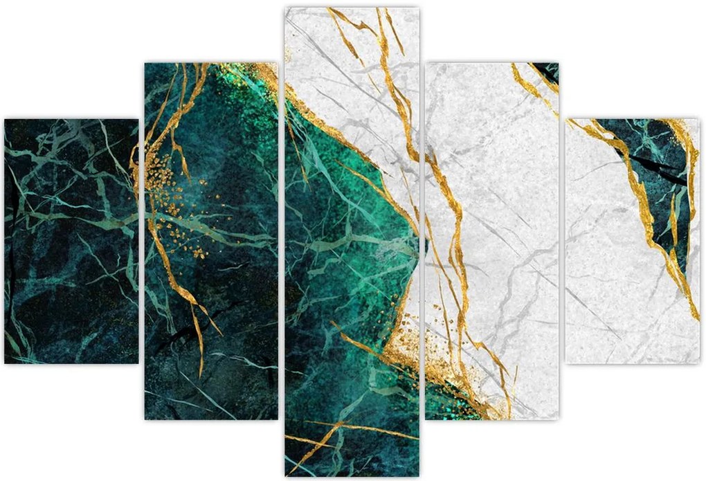 Tablou - Marmură turcoaz (150x105 cm)