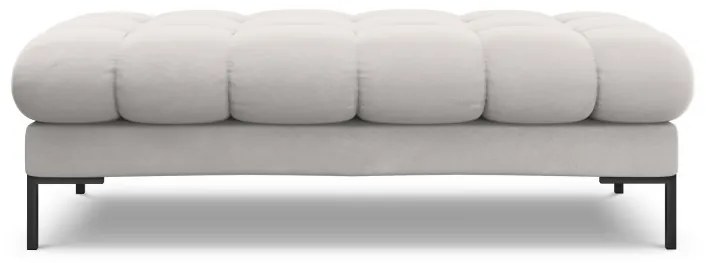 Banca tapitata Bali velvet/picioare negre – L133 x l62 x h41