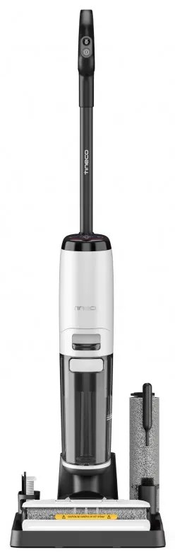 Aspirator vertical Tineco Floor One S7 Steam Plus 4B1, 240W, Curatare uscata/umeda, Ecran LED și iluminare, Abur + uscare, Alb/Negru