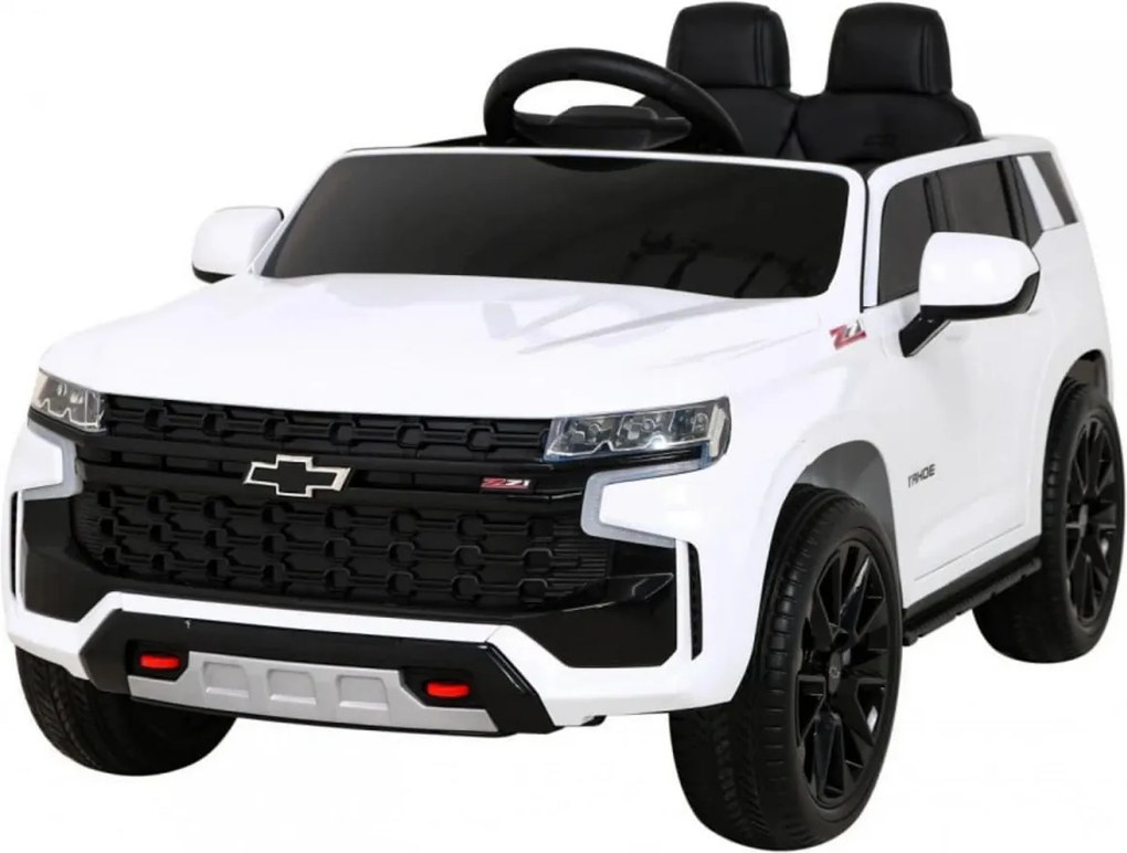 Masinuta Electrica cu acumulator pentru copii NOVOKIDS™ Chevrolet Tahoe SUV, Roti din Cauciuc EVA, Max 25 kg , Usi cu deschidere , 3 Viteze, Lungime
