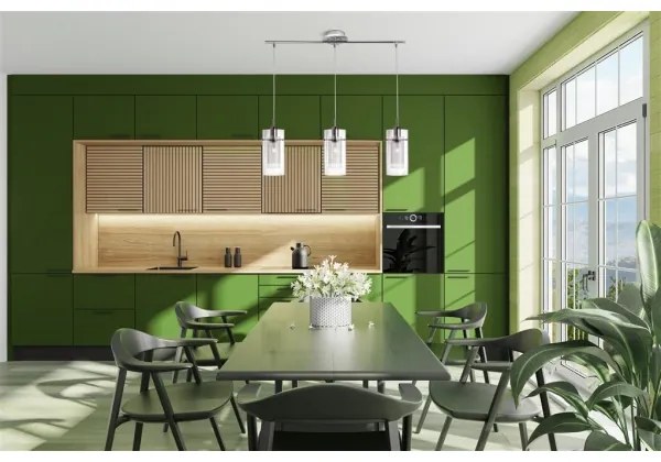 Lustră pe cablu DUO 3xE14/60W/230V crom lucios Searchlight 3303-3CC