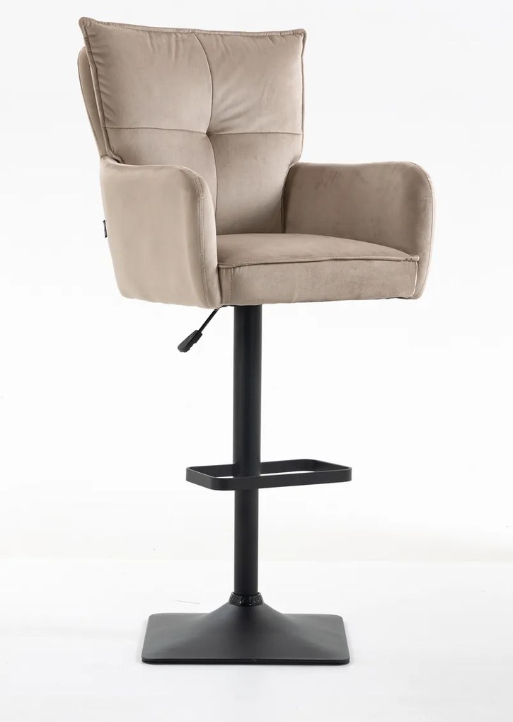 HR250KW Scaun Catifea Latte Bază Neagră