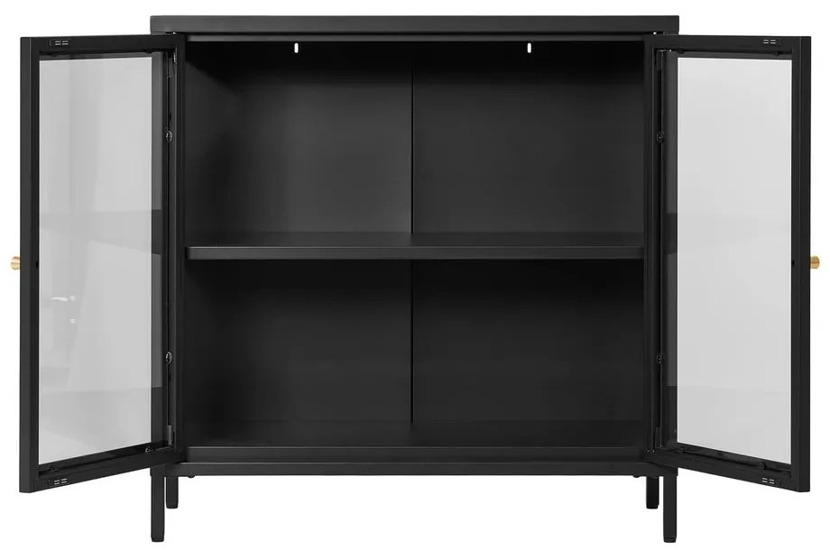 Vitrină neagră din metal 80x80 cm Dalby – House Nordic