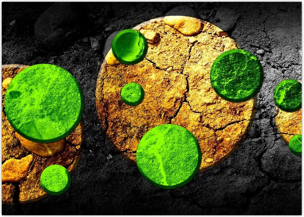 Tablou abstract - Bilă (70x50 cm)