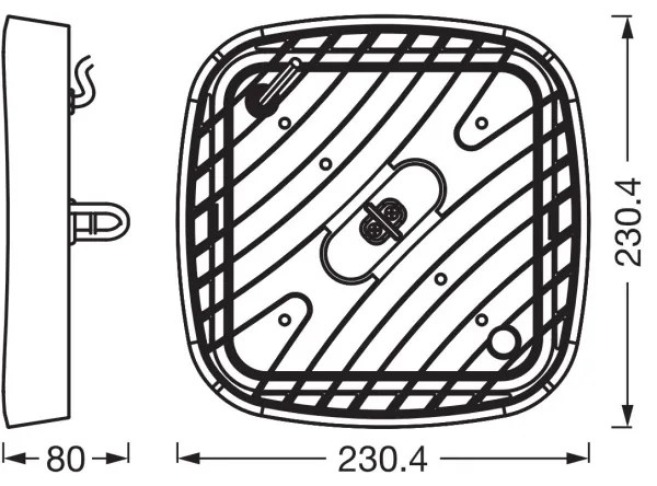 Osram - Corp de iluminat LED industrial de tavan HIGHBAY/80W/230V/6500K 23x23 cm IP65