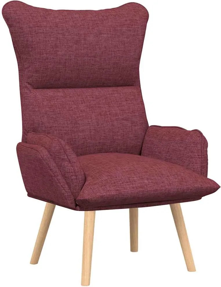 vidaXL fotoliu Roșu Vin 69 x 74 x 93 cm Țesătură și placaj