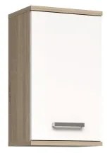 Dulap de baie suspendat VENOM, alb/stejar Sonoma