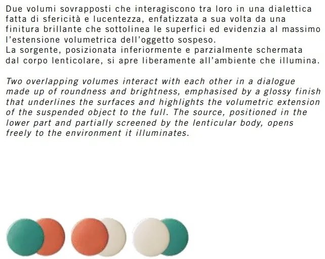Pendul ceramic design italian realizat manual PAU