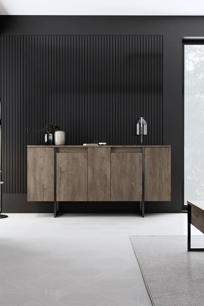 Mobilier living Luna (Nuc + Negru). 1073575