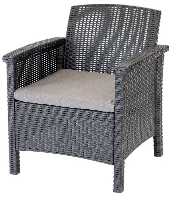 Set mobilier de grădină Venus IV cu 6 locuri, grafit