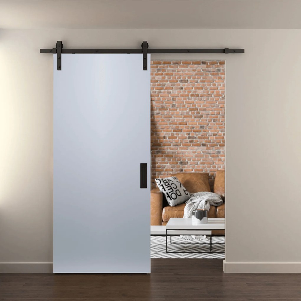 Usa hambar glisanta Barn Door Nu, Alb, Folie Decor