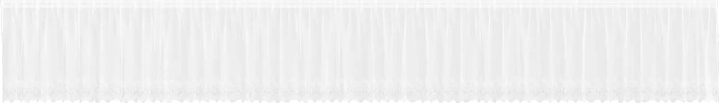 vidaXL Cortină din Dantelă cu perdele Alb 80 x 1200 cm Poliester