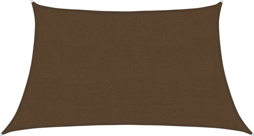 vidaXL Pânză parasolar, maro, 3/4x2 m, HDPE, 160 g/m²