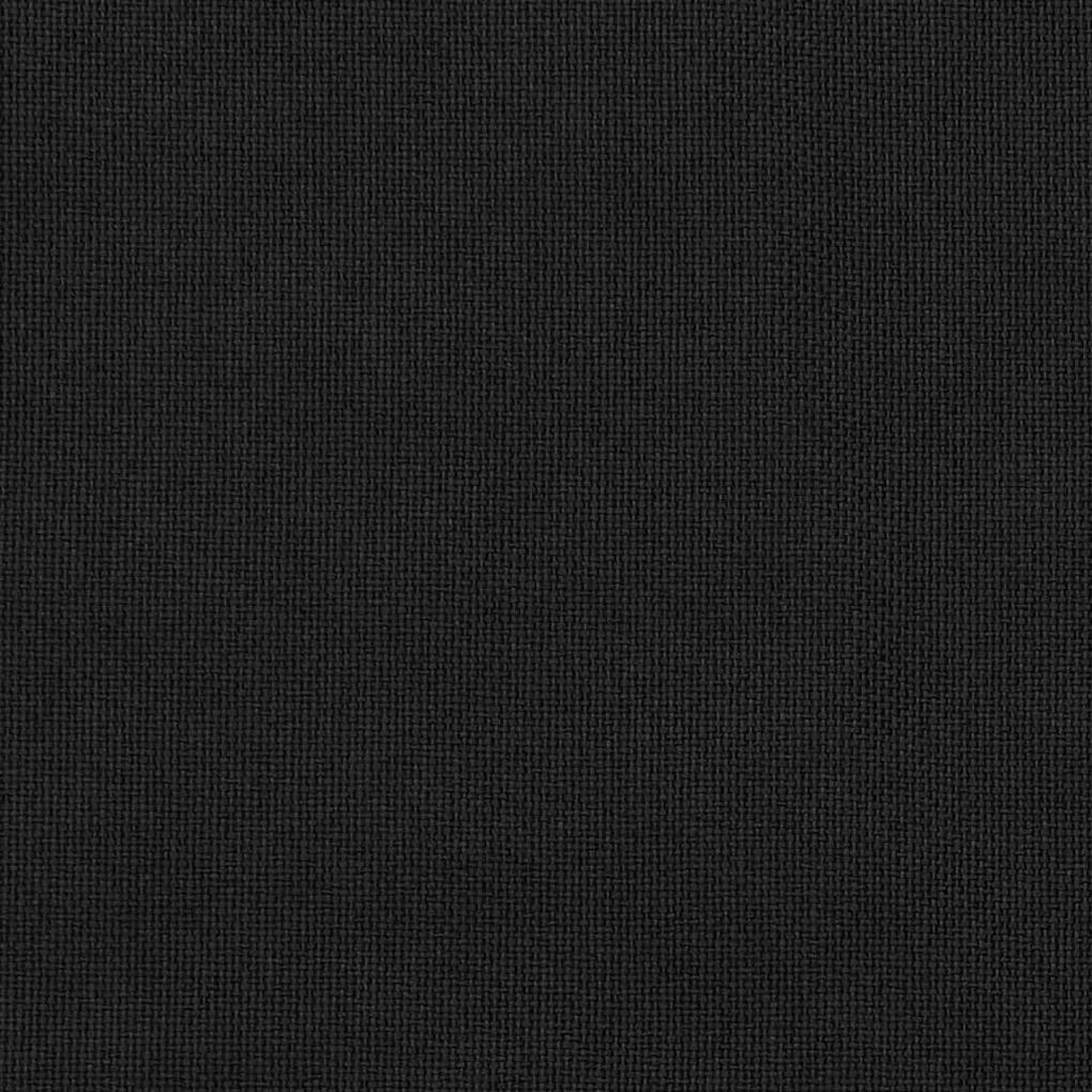 Perdele opace, aspect panza, ocheti, 2 buc., negru, 140x245 cm 2, Negru, 140 x 245 cm
