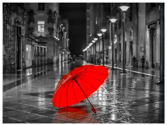 PIPPER | Pictura pe numere "Umbrelă roșie" 50x40 cm