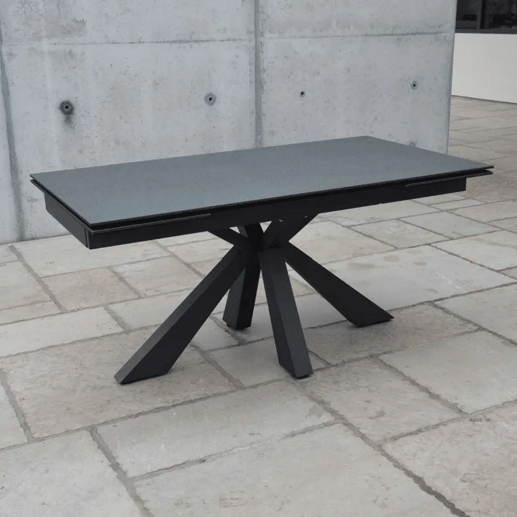 MASA DAISY -STICLA CERAMICA CU PICIOR METALIC - PIATRA NEAGRA