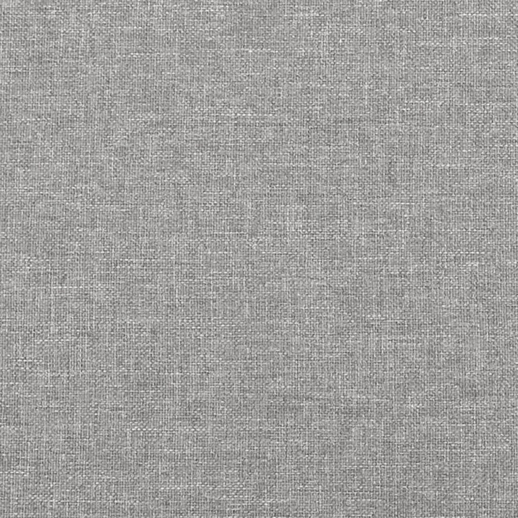 Saltea de pat cu arcuri, gri deschis, 120x200x20 cm, textil Gri deschis, 120 x 200 cm