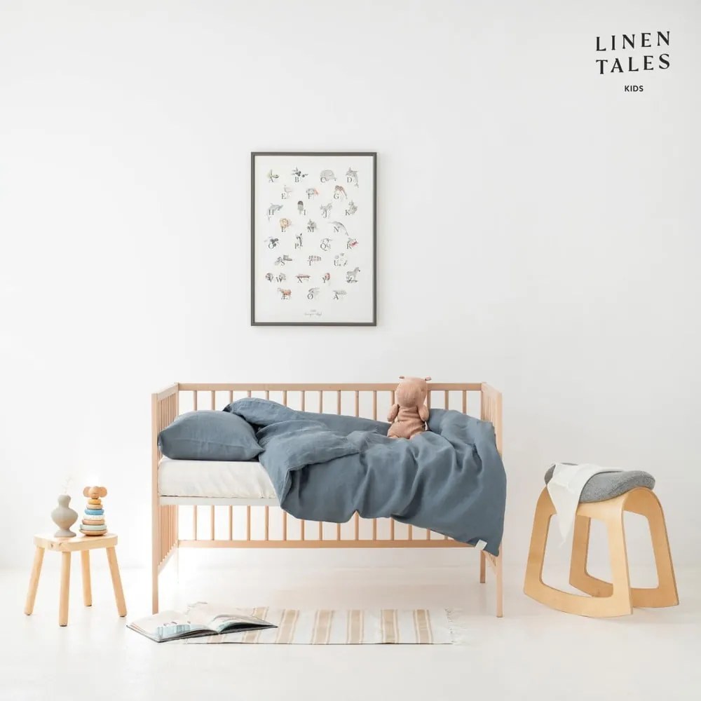 Lenjerie de pat pentru copii din in pentru pat de o persoană 140x200 cm – Linen Tales