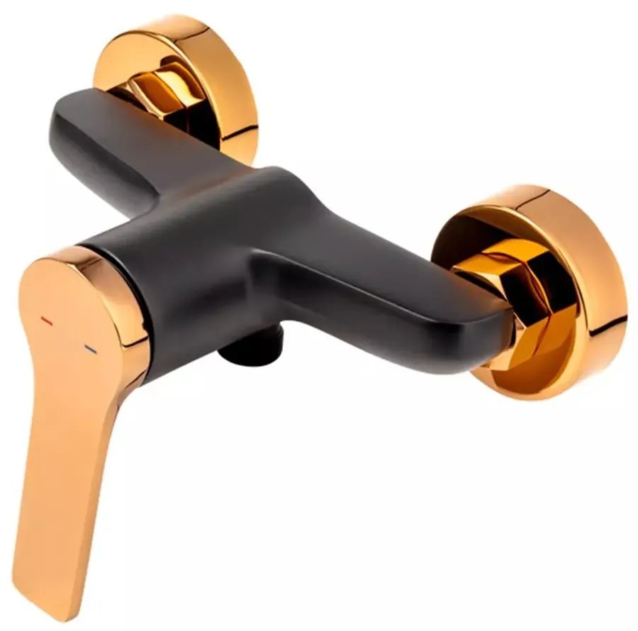 BATERIE DUS SEPPIA, NEGRU-ROZ AURIU Negru mat/Rose gold lucios