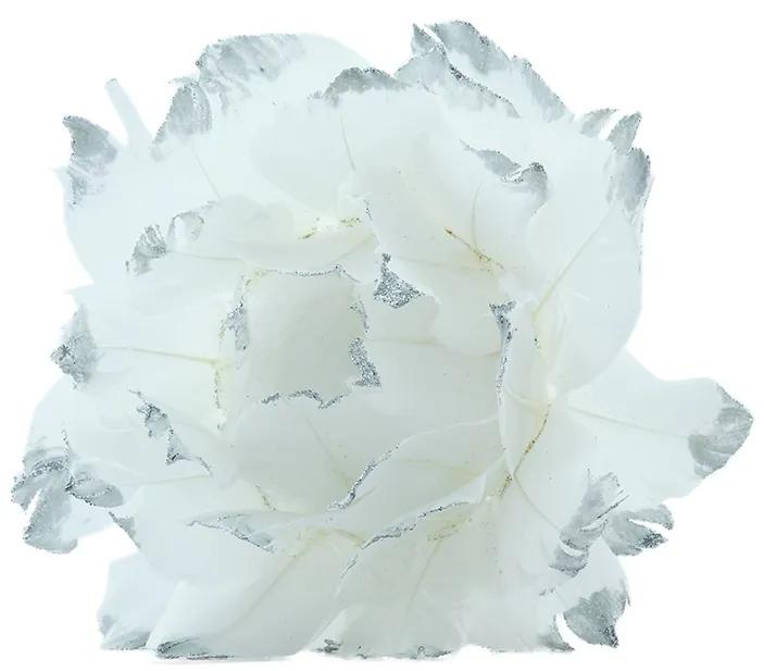 Ornament de pene, medie. 12 cm, alb