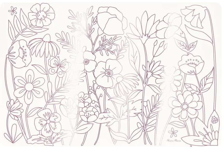 Suporturi pentru farfurii 8 buc. din hârtie 28x42.5 cm Butterflies &amp; Flowers – Meri Meri