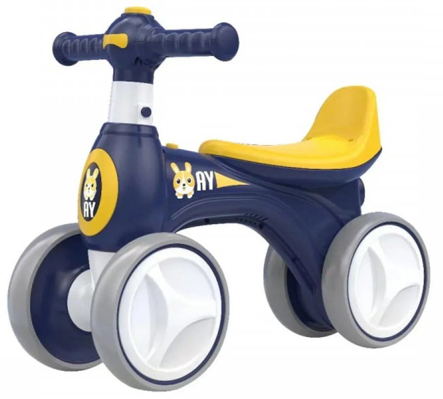 Trotineta fara pedale pentru copii NOVOKIDS™ EVO Balance Bubbles Bike, Cu masina de facut baloane si melodii, Maxim 30 Kg, 4 roti, Stabilitate mare,