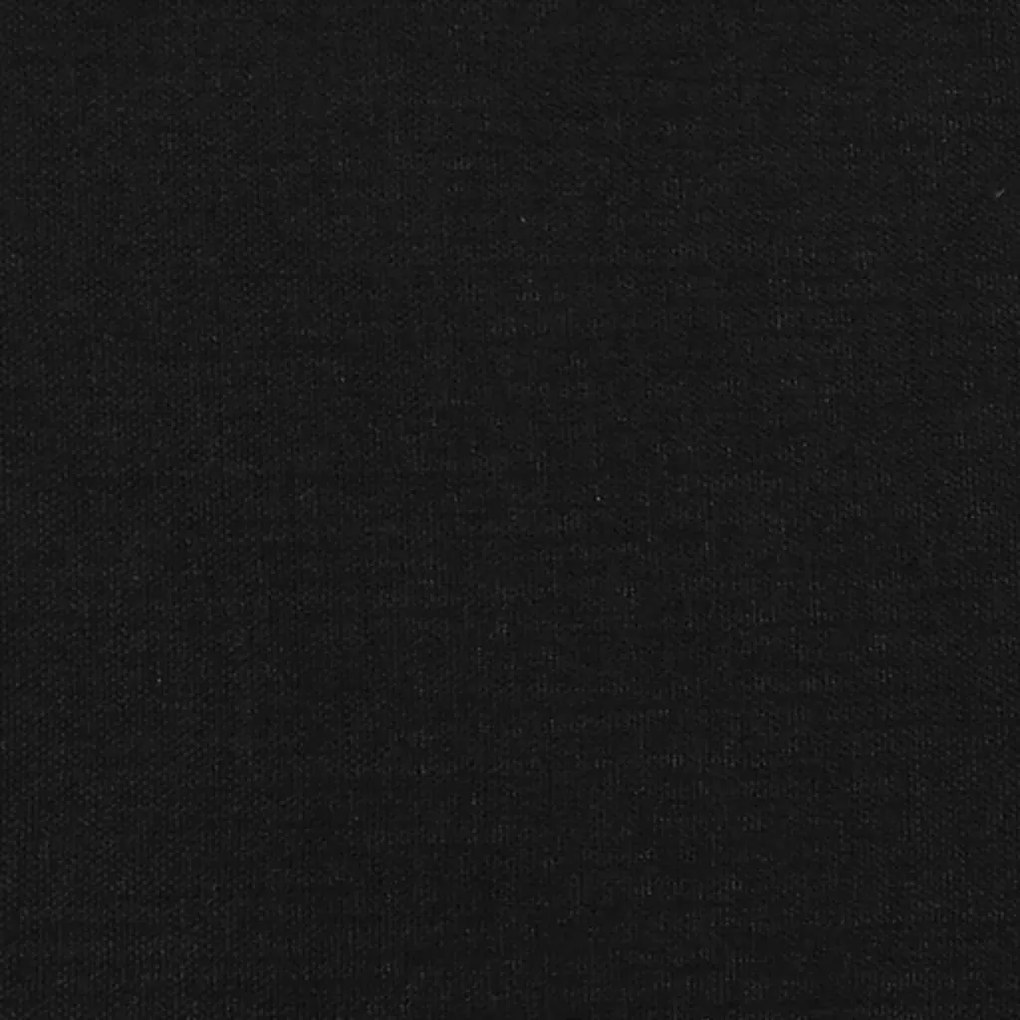 Cadru de pat box spring, negru, 140x200 cm, textil Negru, 25 cm, 140 x 200 cm