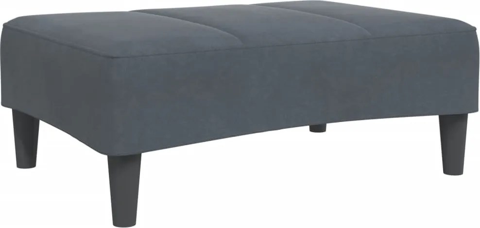 vidaXL Taburet, gri închis, 77x55x31 cm, catifea
