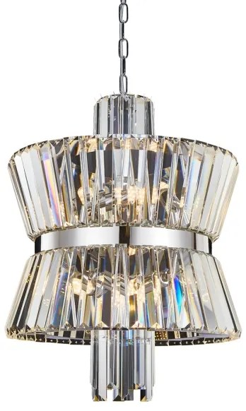 Lustră pe lanț AURELIA 8xE14/40W/230V crom