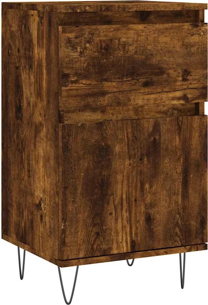 vidaXL Servantă, stejar afumat, 40x35x70 cm, lemn prelucrat