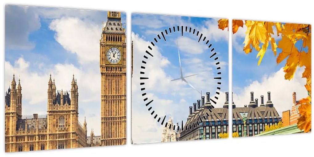 Tablou - Big Ben, Londra (cu ceas) (90x30 cm)