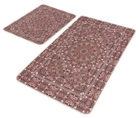 Covorașe de baie maro 2 buc. din catifea 60x100 cm – Mila Home