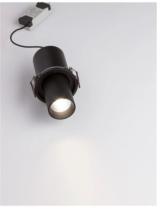 Spot LED incastrabil ajustabil design modern PIN negru