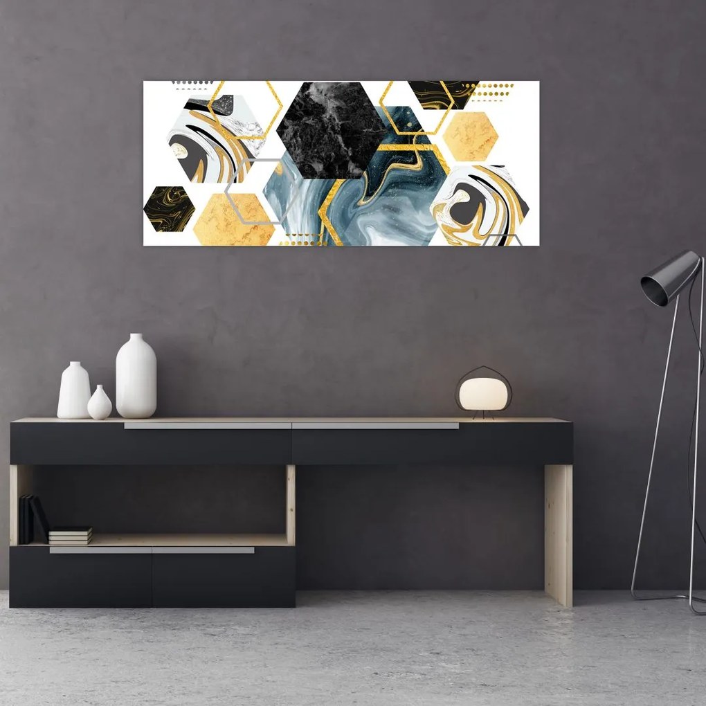 Tablou - Poligon (120x50 cm)