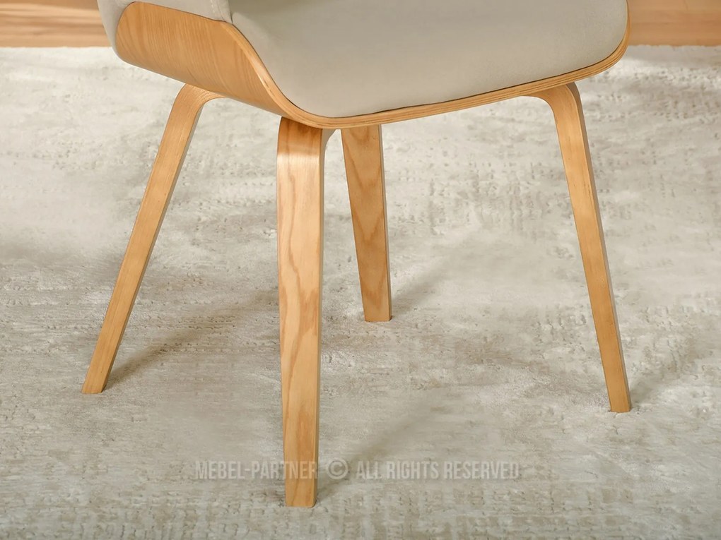 Scaun Sorien K (bej + stejar). Promo -16%. 1111267
