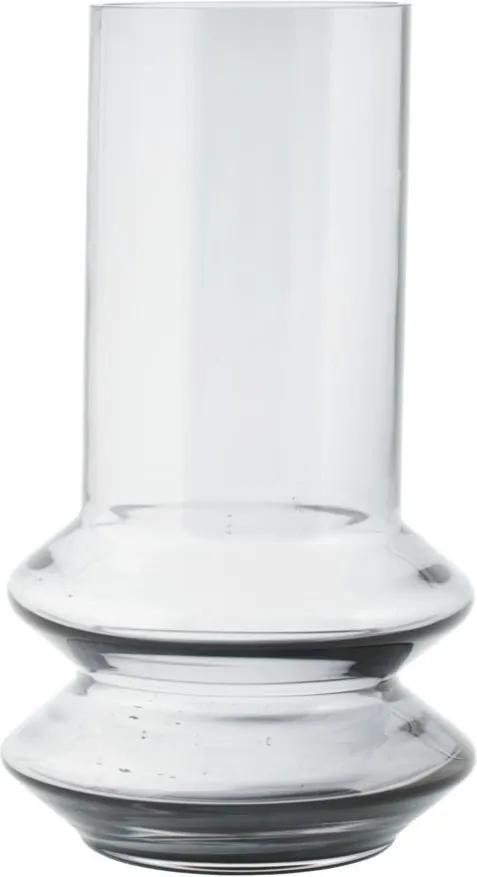 Vaza Transparenta Gri din Sticla FORMS - Sticla Gri diametru(14cm) x inaltime(24cm)