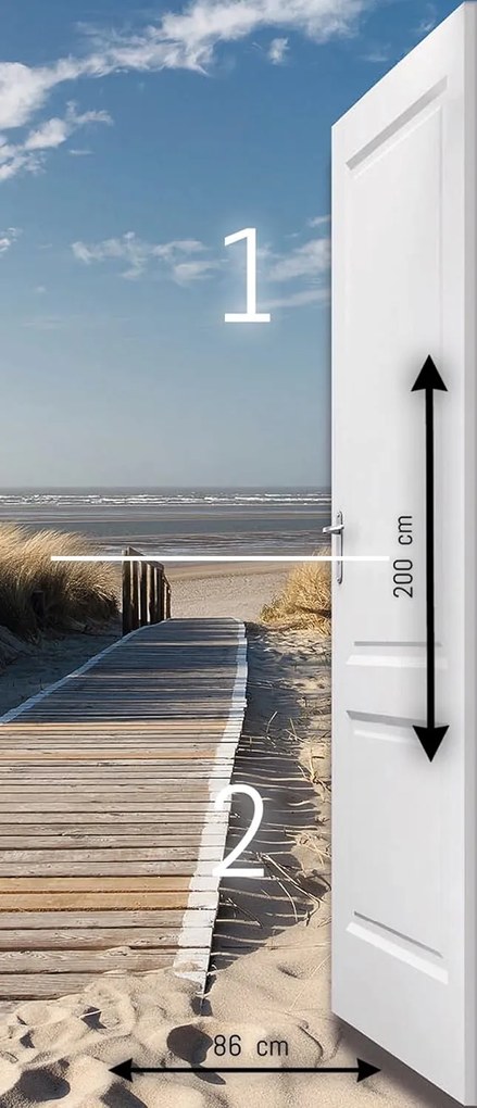 Fototapeta pentru usa BEACH DUNE 86x200 cm