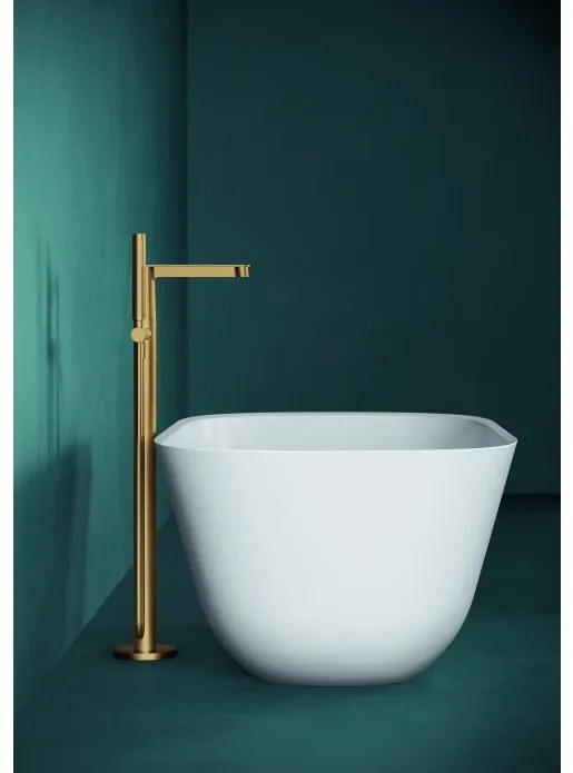 Cada free-standing, Villeroy&amp;Boch Theano, compozit Quaryl, 155x75cm, Alb Alpin, UBQ155ANH7F200V-01