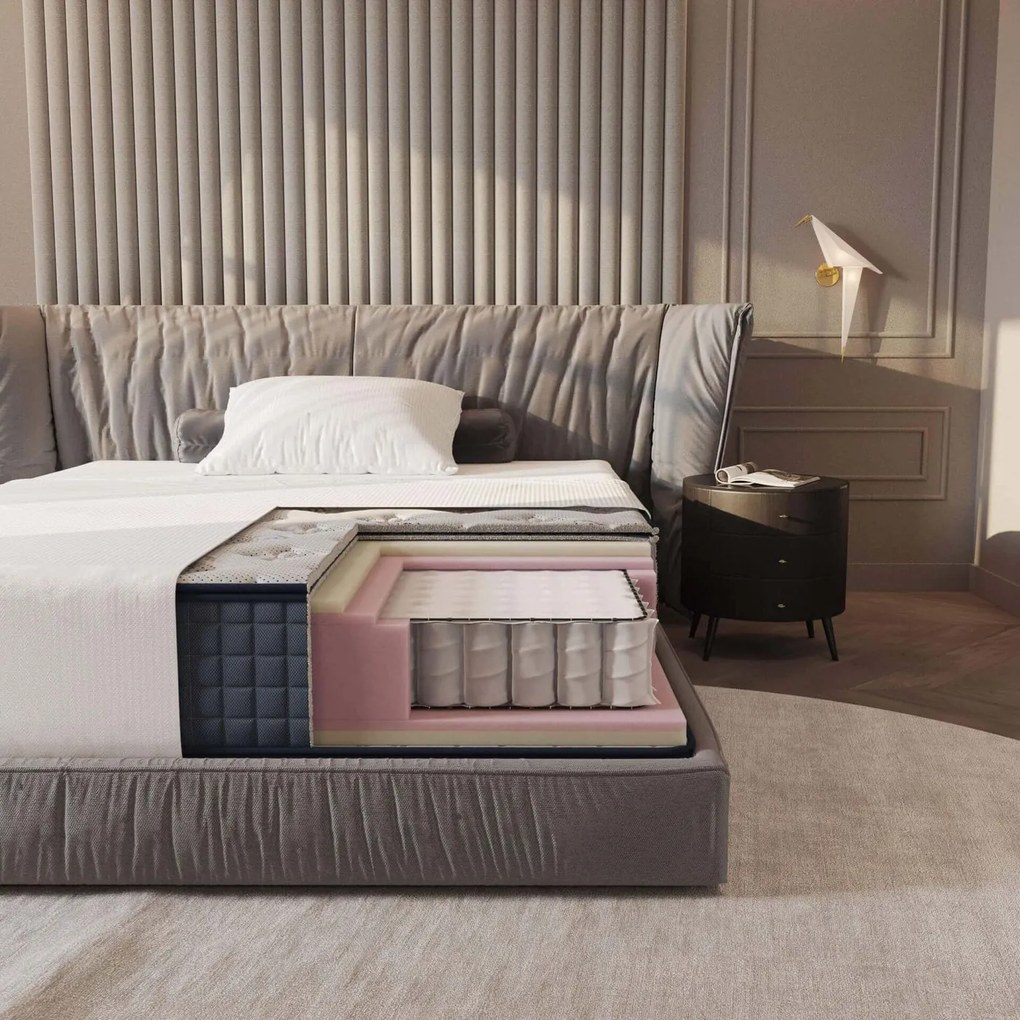 Saltea Premium Pocket 80×190 cm, fermitate medie, 30 cm înălțime