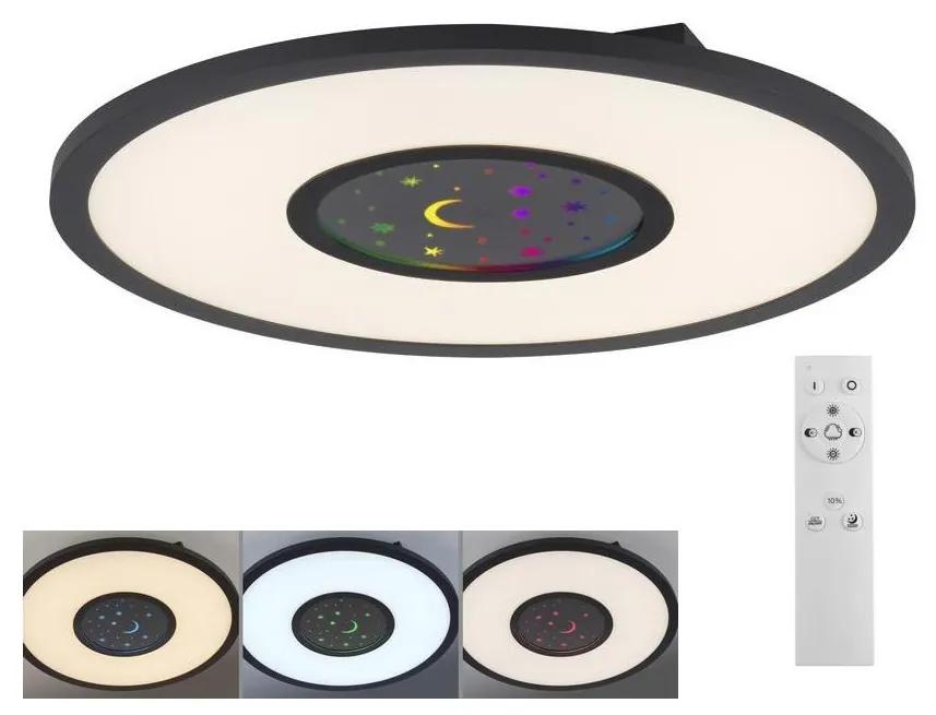 Plafonieră LED RGBW dimabilă ASTRO LED/17,5W/230V Leuchten Direkt 15572-18 + telecomandă